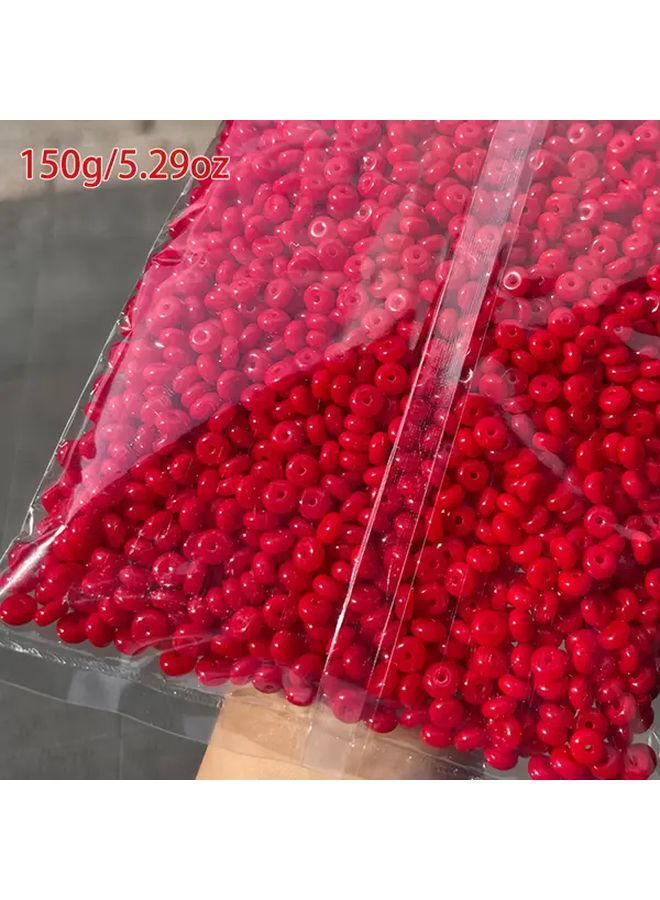 خرز العداد الزجاجي 5 مم كروي خرز يدوي صنع بنفسك أخضر نابض بالحياة متعدد الألوان - Image 2